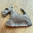 Scottish Terrier Small Brooch - Nickel Silver | Alden Arts