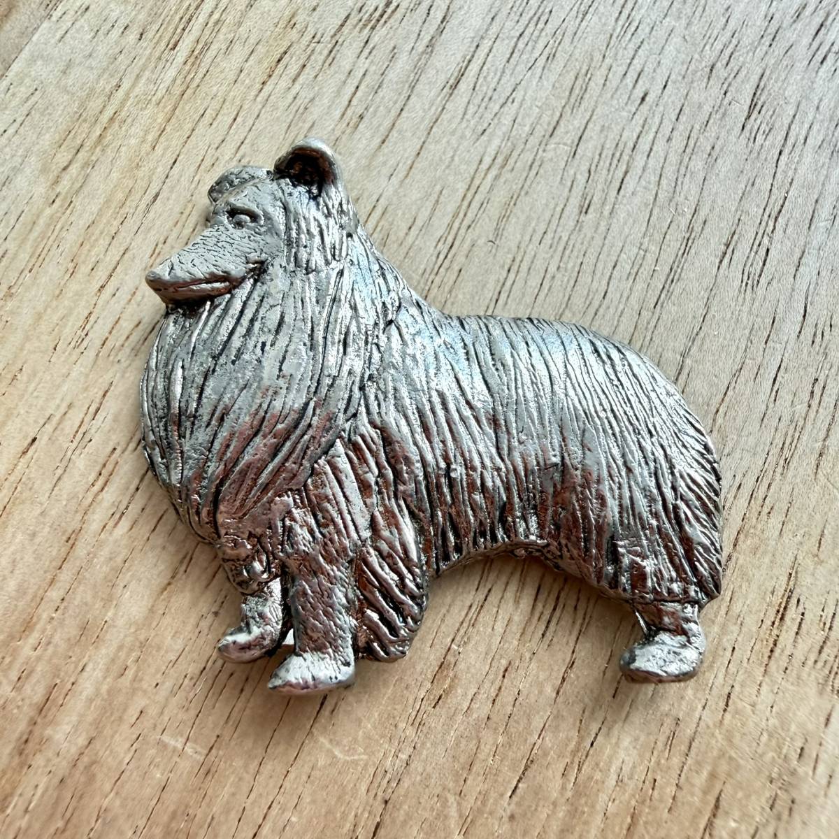 Shetland Sheepdog Brooch - Nickel Silver | Alden Arts