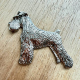 Schnauzer Miniature Brooch - Nickel Silver | Alden Arts