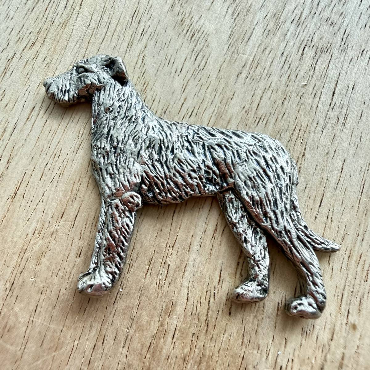 Wolfhound Brooch - Nickel Silver | Alden Arts