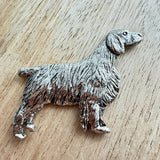 Welsh Springer Spaniel Brooch - Nickel Silver | Alden Arts