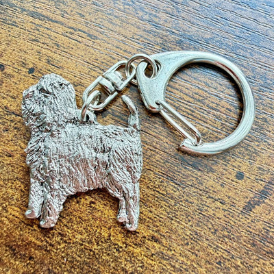 Affenpinscher Keyring | Nickel Silver | Alden Arts