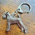 Airedale Keyring | Nickel Silver | Alden Arts