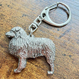 Australian Shepherd Keyring | Nickel Silver | Alden Arts