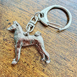 Basenji Keyring | Nickel Silver | Alden Arts