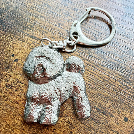 Bichon Frise Keyring | Nickel Silver | Alden Arts