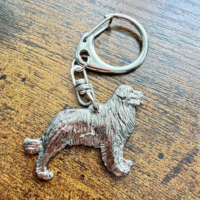 Bernese Mountain Dog Keyring | Nickel Silver | Alden Arts