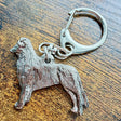 Border Collie Keyring | Nickel Silver | Alden Arts
