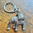 Bulldog Keyring | Nickel Silver | Alden Arts