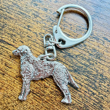Chesapeake Bay Retriever Keyring | Nickel Silver | Alden Arts