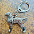 Curly Coated Retriever Keyring | Nickel Silver | Alden Arts