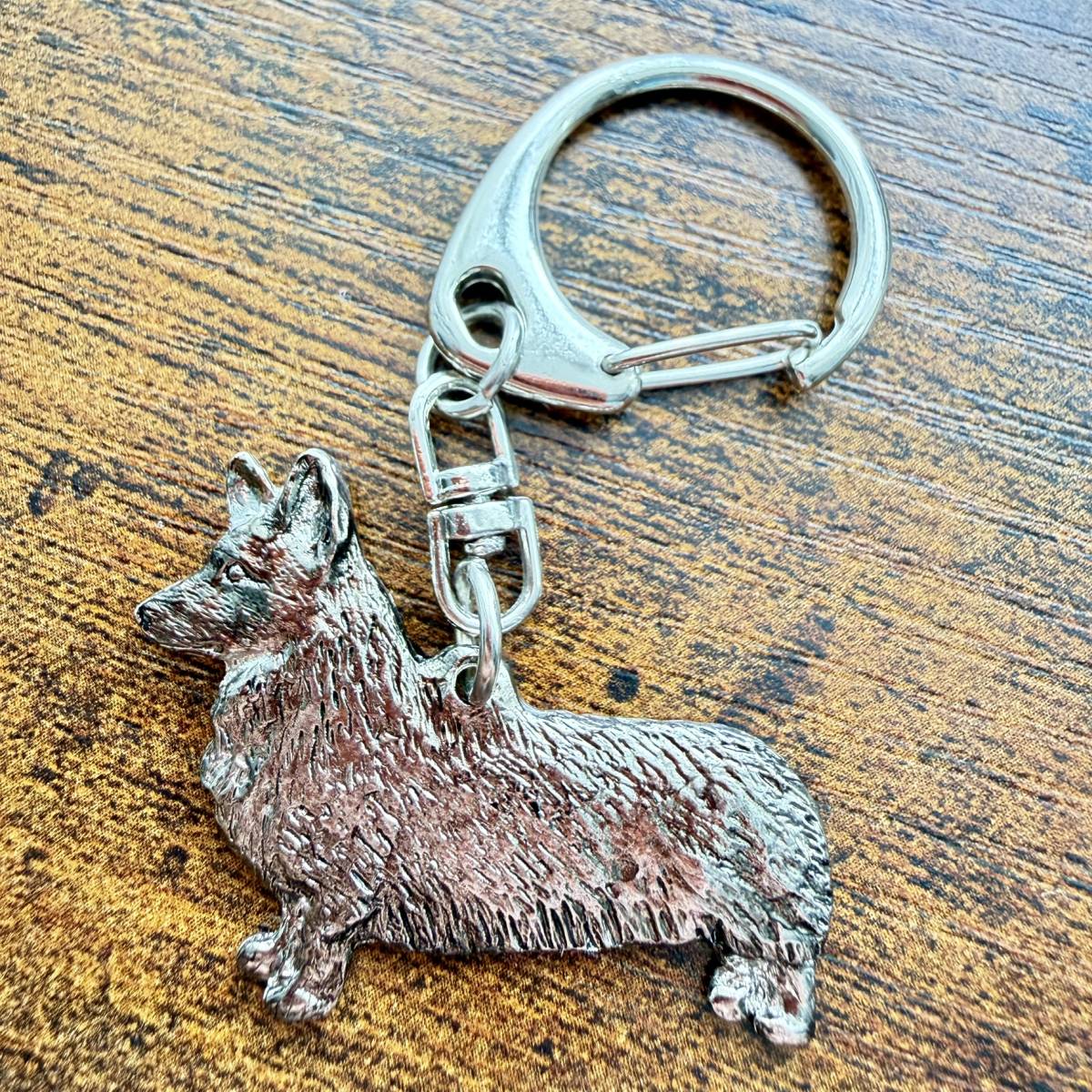 Corgi Pembrokeshire Keyring | Nickel Silver | Alden Arts
