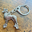 Chinese Crested Keyring | Nickel Silver | Alden Arts