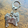 Chihuahua Long Hair Keyring | Nickel Silver | Alden Arts