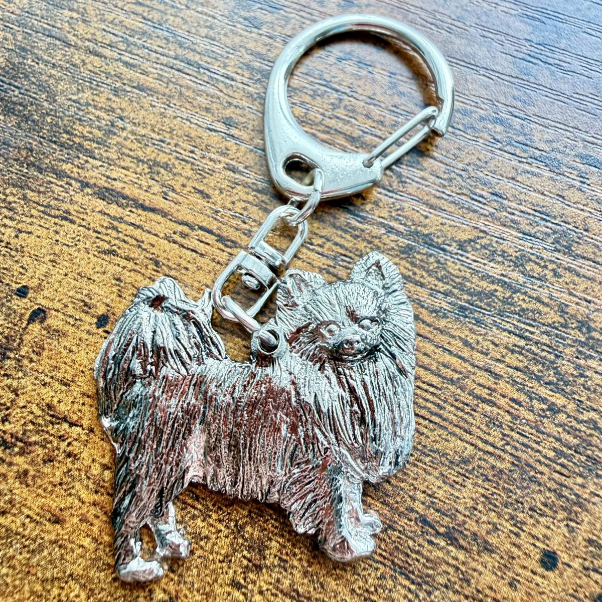 Chihuahua Long Hair Keyring | Nickel Silver | Alden Arts