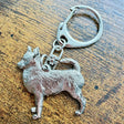 Chihuahua Smooth Hair Keyring | Nickel Silver | Alden Arts