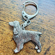 Field Spaniel Keyring | Nickel Silver | Alden Arts