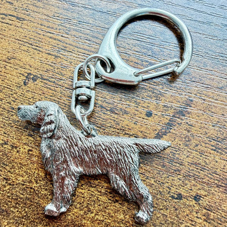 Gordon Setter Keyring | Nickel Silver | Alden Arts