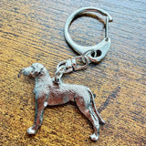 Great Dane Keyring | Nickel Silver | Alden Arts