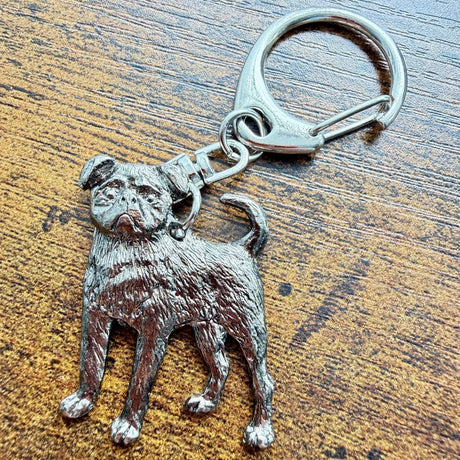 Griffon Smooth Keyring | Nickel Silver | Alden Arts