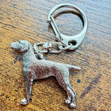 German Short Hair Pointer Keyring | Nickel Silver | Alden Arts