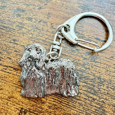 Havanese Keyring | Nickel Silver | Alden Arts