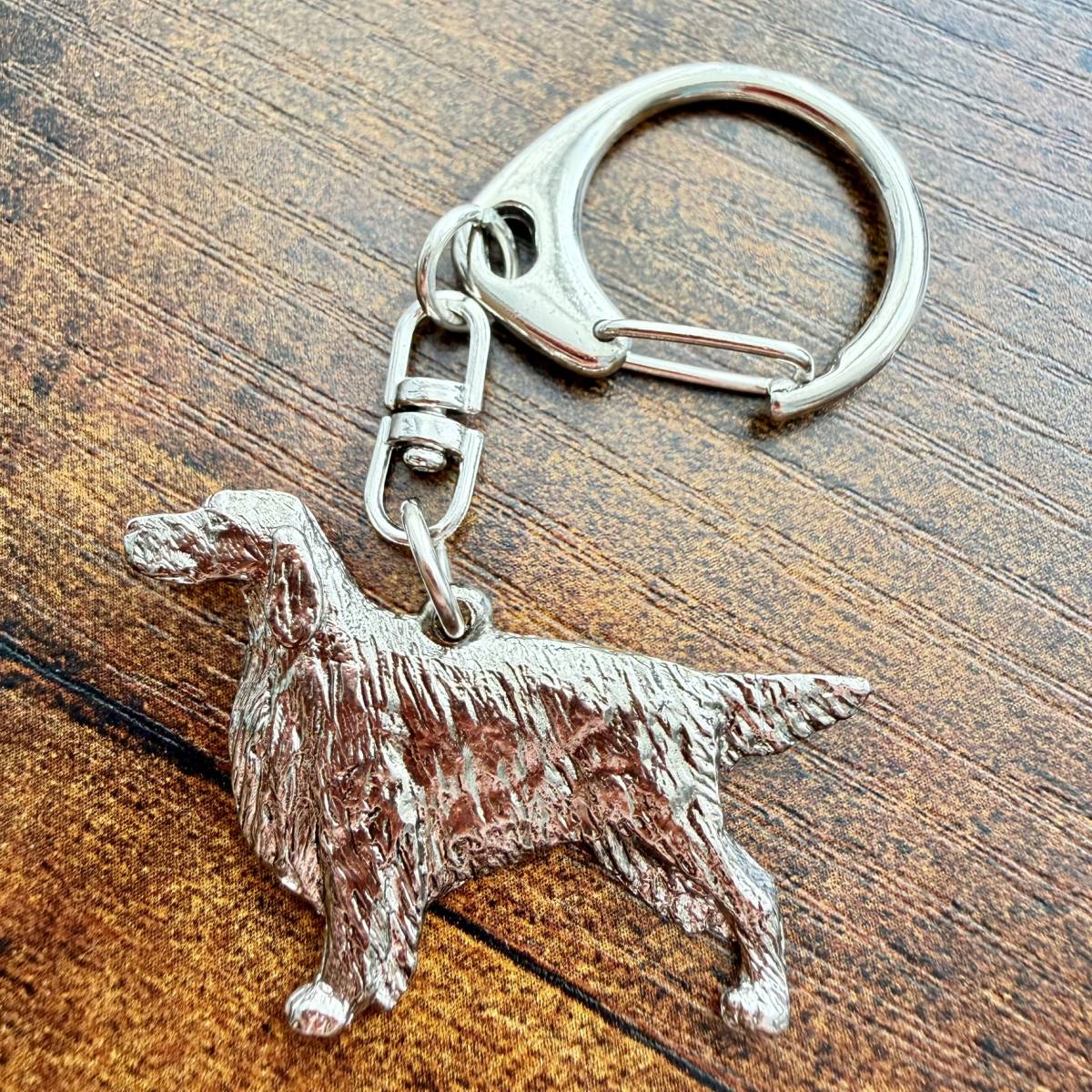 Irish Setter Keyring | Nickel Silver | Alden Arts