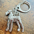 Irish Terrier Keyring | Nickel Silver | Alden Arts