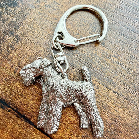Lakeland Terrier Keyring | Nickel Silver | Alden Arts