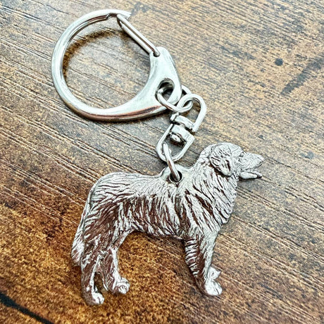 Leonberger Keyring | Nickel Silver | Alden Arts