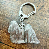 Lhasa Apso Keyring | Nickel Silver | Alden Arts