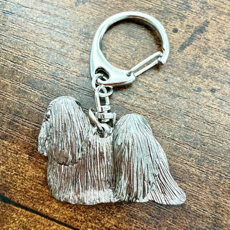 Lhasa Apso Keyring | Nickel Silver | Alden Arts