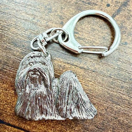 Maltese Keyring | Nickel Silver | Alden Arts