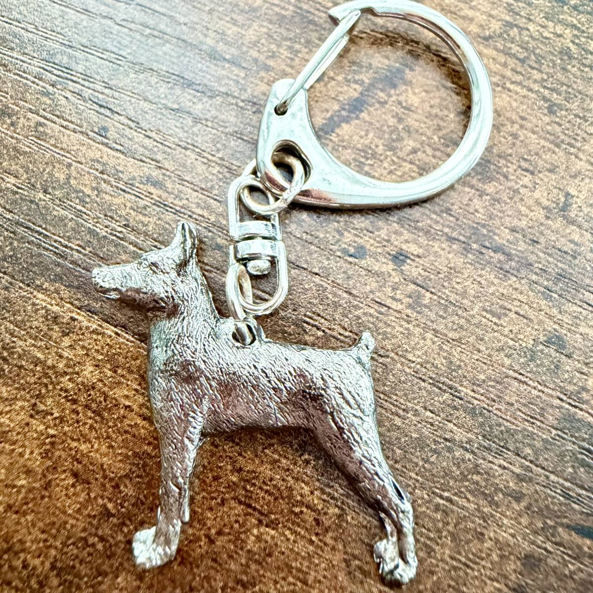Min Pin Keyring | Nickel Silver | Alden Arts