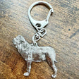 Neapolitan Mastiff Keyring | Nickel Silver | Alden Arts
