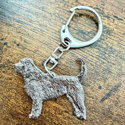 Otterhound Keyring | Nickel Silver | Alden Arts