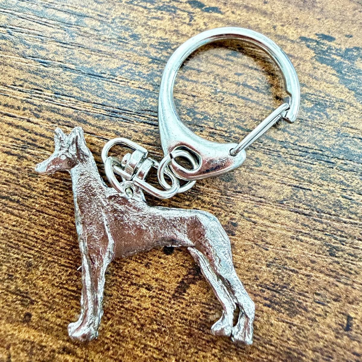 Pharaoh Hound Keyring | Nickel Silver | Alden Arts