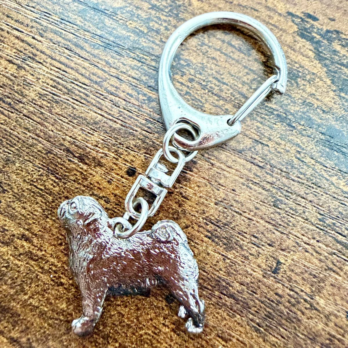 Pug Keyring | Nickel Silver | Alden Arts