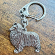 Rough Collie Keyring | Nickel Silver | Alden Arts