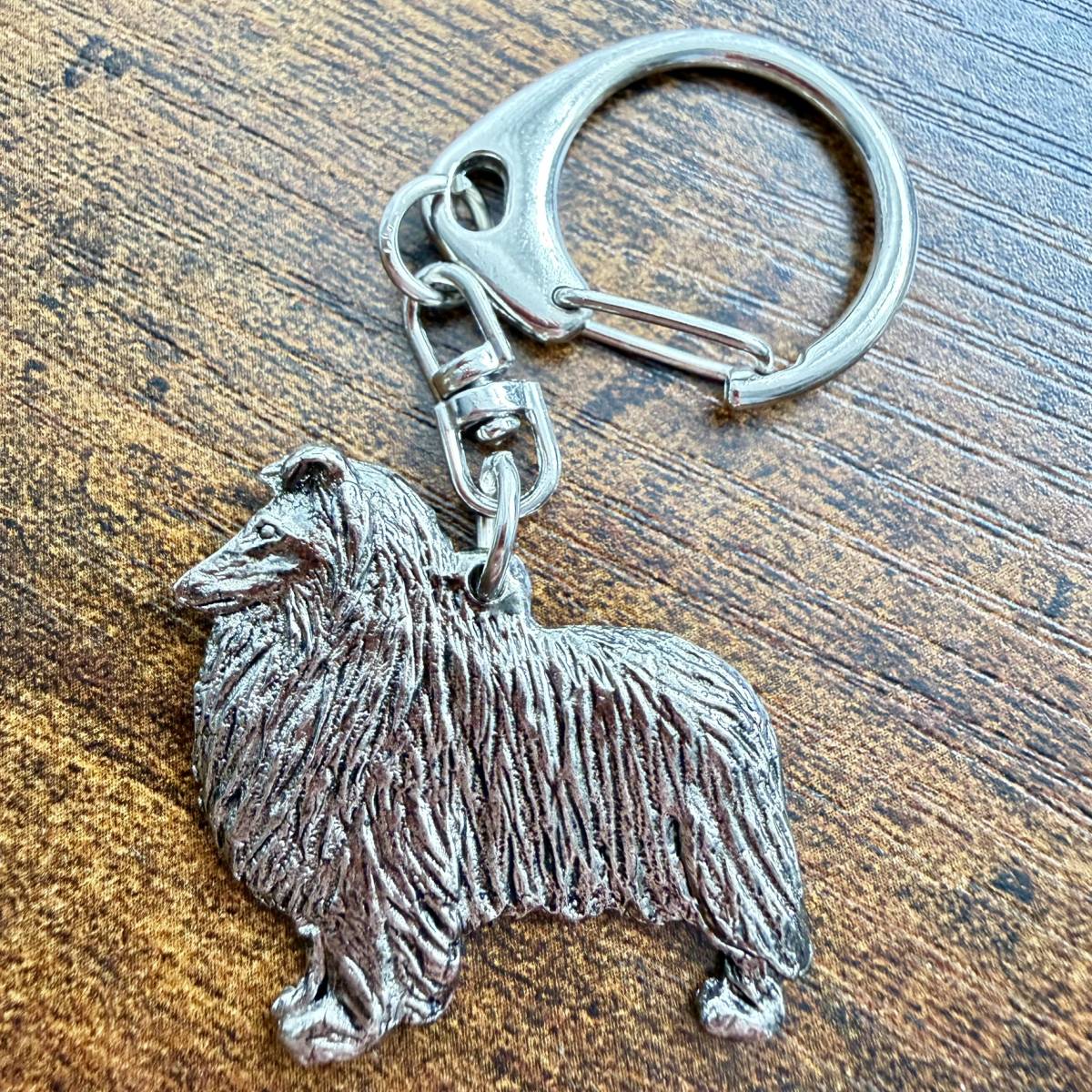 Rough Collie Keyring | Nickel Silver | Alden Arts