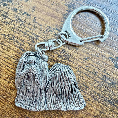 Shih Tzu Keyring | Nickel Silver | Alden Arts