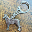 Smooth Collie Keyring | Nickel Silver | Alden Arts
