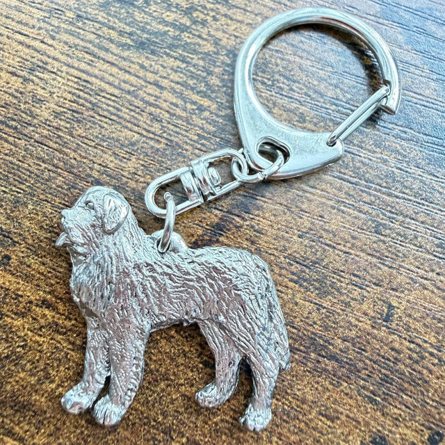 St Bernard Keyring | Nickel Silver | Alden Arts