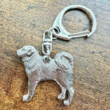 Tibetan Mastiff Keyring | Nickel Silver | Alden Arts