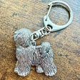 Tibetan Terrier Keyring | Nickel Silver | Alden Arts