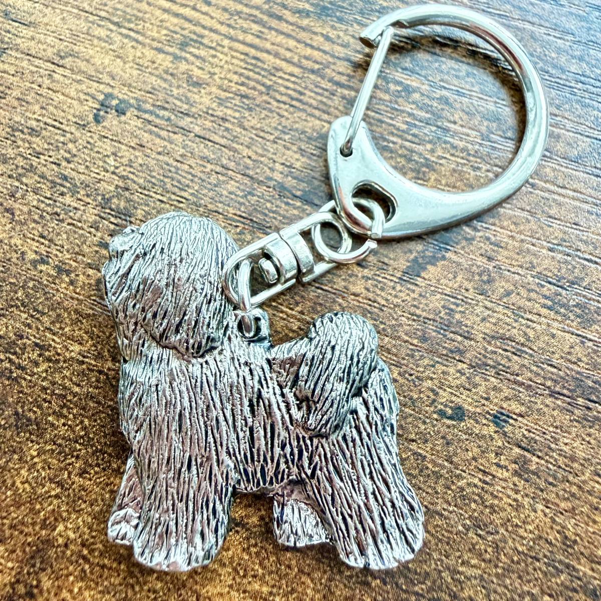 Tibetan Terrier Keyring | Nickel Silver | Alden Arts