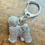 Tibetan Terrier Keyring | Nickel Silver | Alden Arts