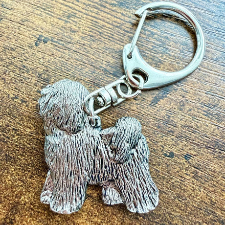 Tibetan Terrier Keyring | Nickel Silver | Alden Arts
