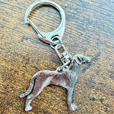 Weimaraner Keyring | Nickel Silver | Alden Arts