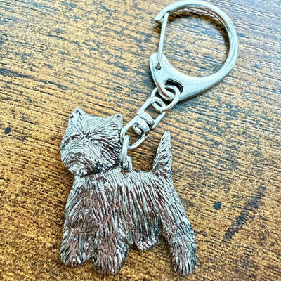 West Highland White Keyring | Nickel Silver | Alden Arts